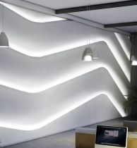 Гипсовая световая 3D панель Zaha Angles