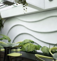 Гипсовая световая 3D панель Zaha Flow 2