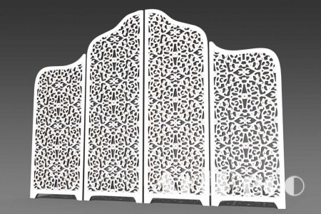 Резная 3D Ширма W3
